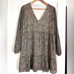 Park & Fifth Leopard Print Mini Dress, Size Small